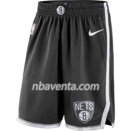 Brooklyn Nets Hombre Pantalones Negro 2018-19 Nike Swingman